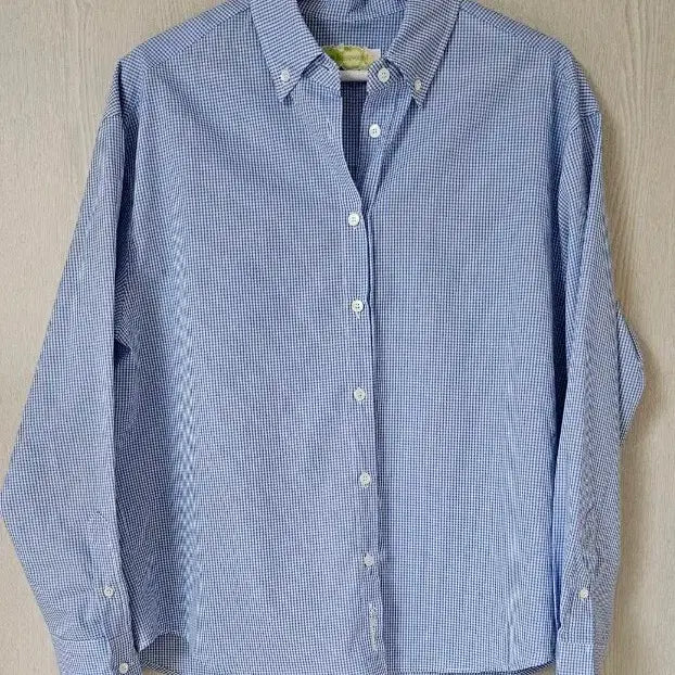 [BUNJANG] Lightweight Blue Checkered Shirt / 얇은 체크 소라셔츠