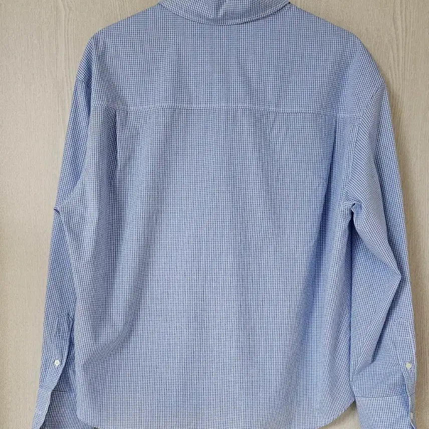 [BUNJANG] Lightweight Blue Checkered Shirt / 얇은 체크 소라셔츠