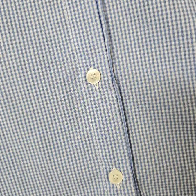 [BUNJANG] Lightweight Blue Checkered Shirt / 얇은 체크 소라셔츠