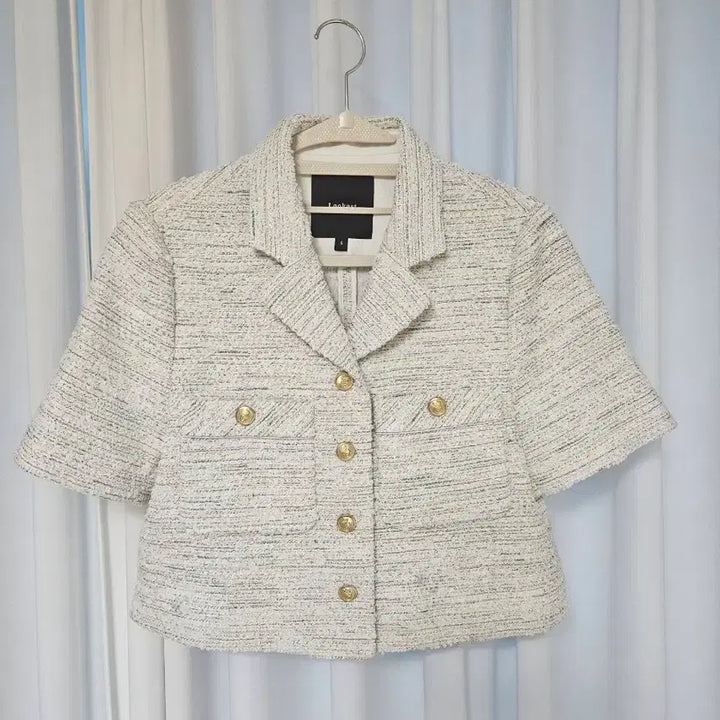 [BUNJANG] Lookast Tweed Short Sleeve Jacket / Lookast 트위드 반팔 자켓