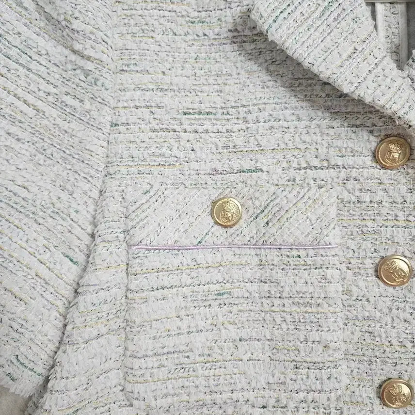 [BUNJANG] Lookast Tweed Short Sleeve Jacket / Lookast 트위드 반팔 자켓