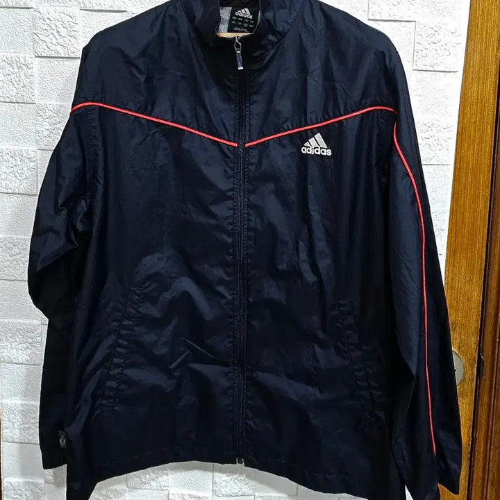 [BUNJANG] Adidas Navy Windbreaker Jacket / 아디다스 네이비 바람막이 자켓