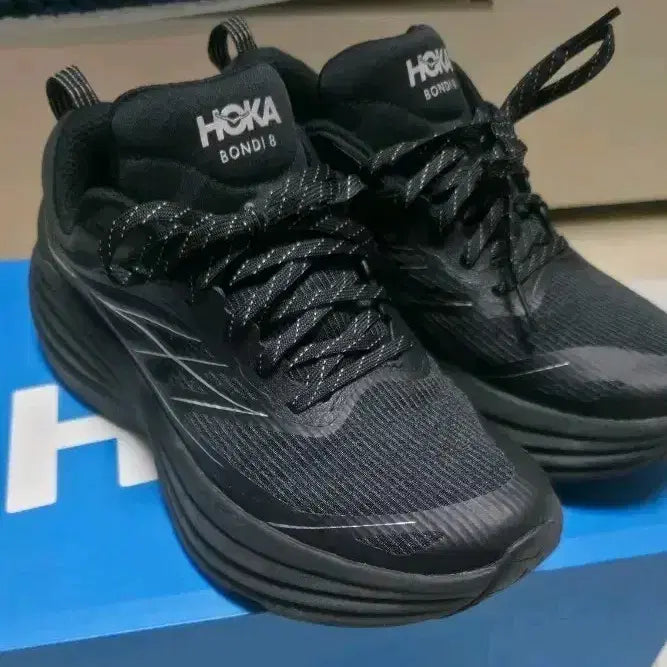 [BUNJANG] Hoka Bondi 8 TS Caged Black Silver Running Shoes (270) / 호카 본디8ts caged 블랙실버 270