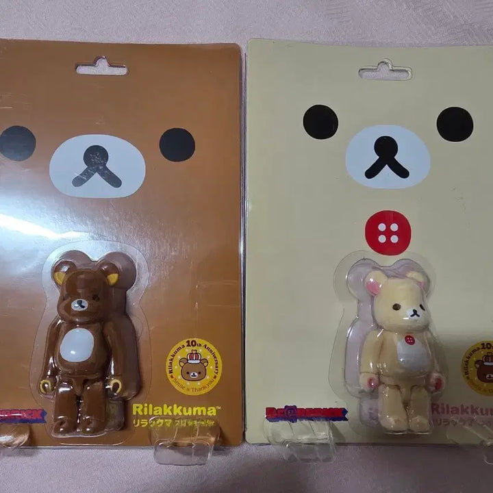 [BUNJANG] Bearbrick x Rilakkuma 10th Anniversary Limited Edition Flocked Set / 베어브릭 리락쿠마 10주년 한정판 플로키 세트