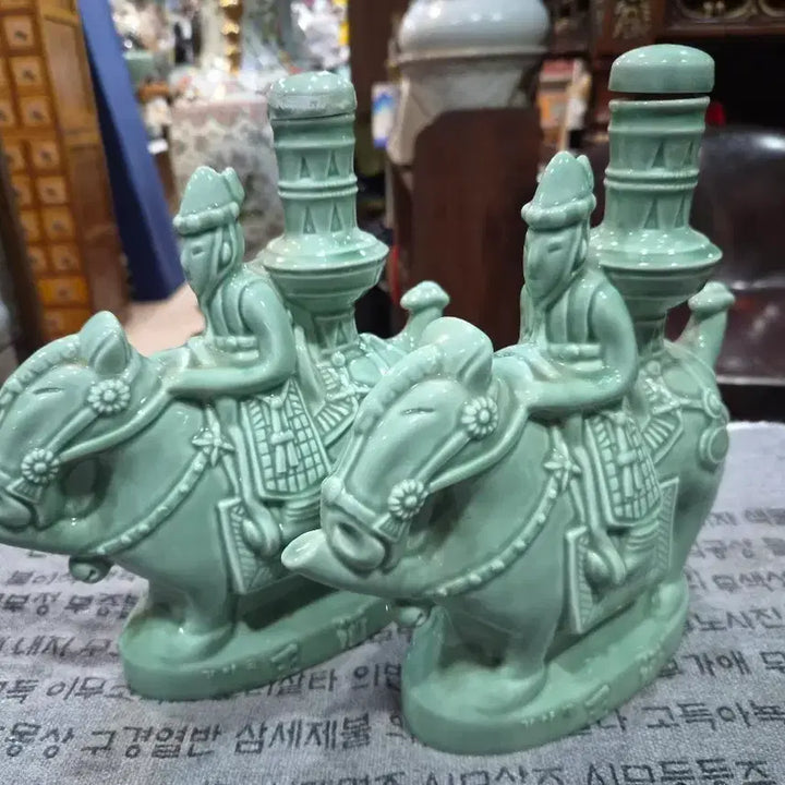 [BUNJANG] Gaya Kingdom Equestrian Figure Wine Ewer / 가야국 왕주 기마상 술병