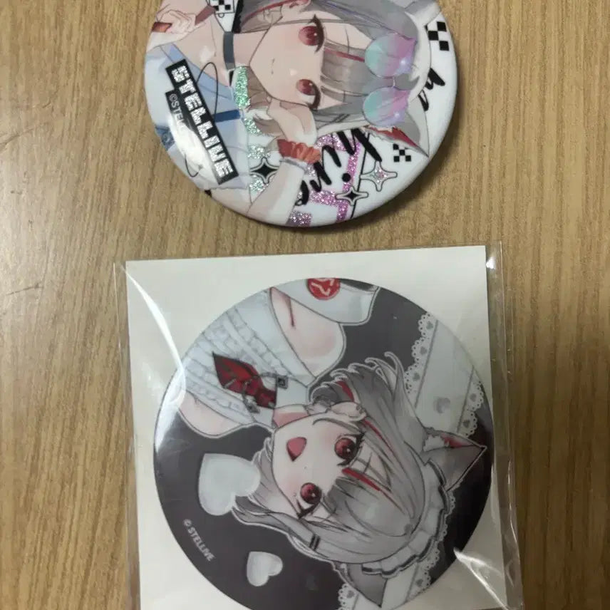 [BUNJANG] Nene Koma Mashiro 2 Types Official Can Badge / 네네코 마시로 공식 캔뱃지 판매 2종