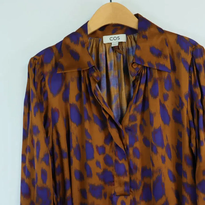 [BUNJANG] COS 100% Viscose Black Maxi Flare Dress - Size 36 / COS 코스 정품 비스코스 100 맥시 원피스 블랙 36 플레어 롱원피스