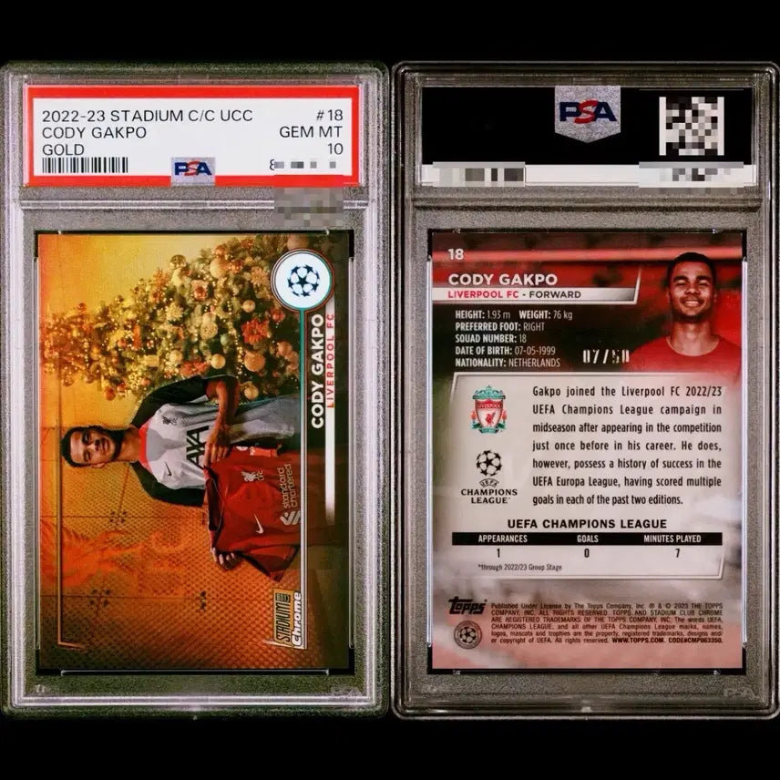 [BUNJANG] Liverpool Autograph Gold Card (Limited Edition of 50) / PSA 10) (pop1)코디 각포 50한정 골드 리버풀