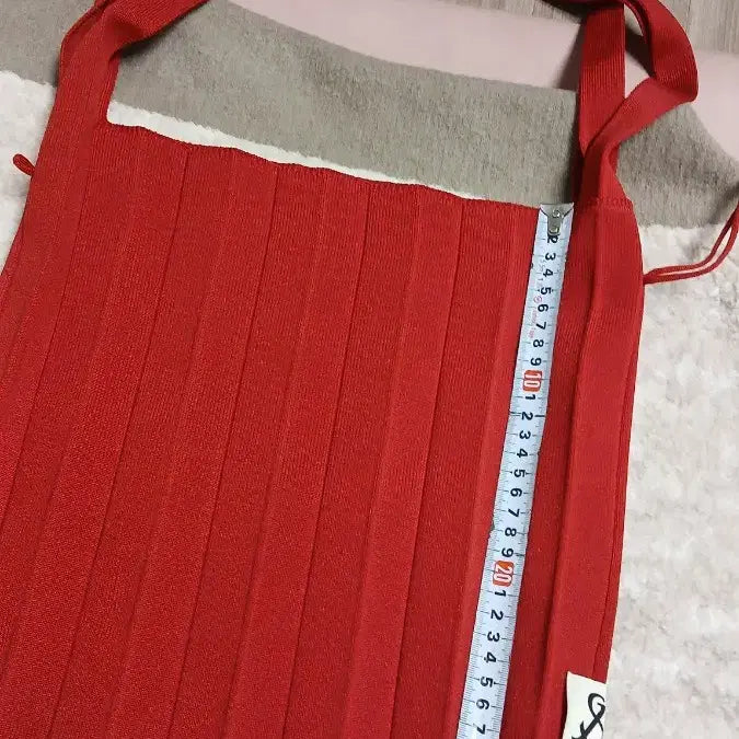 [BUNJANG] JOSEPH AND STACEY Pleated Knit Shoulder Bag Red / JOSEPH AND STACEY 플리츠백 조셉앤스테이시 니트가방 레드