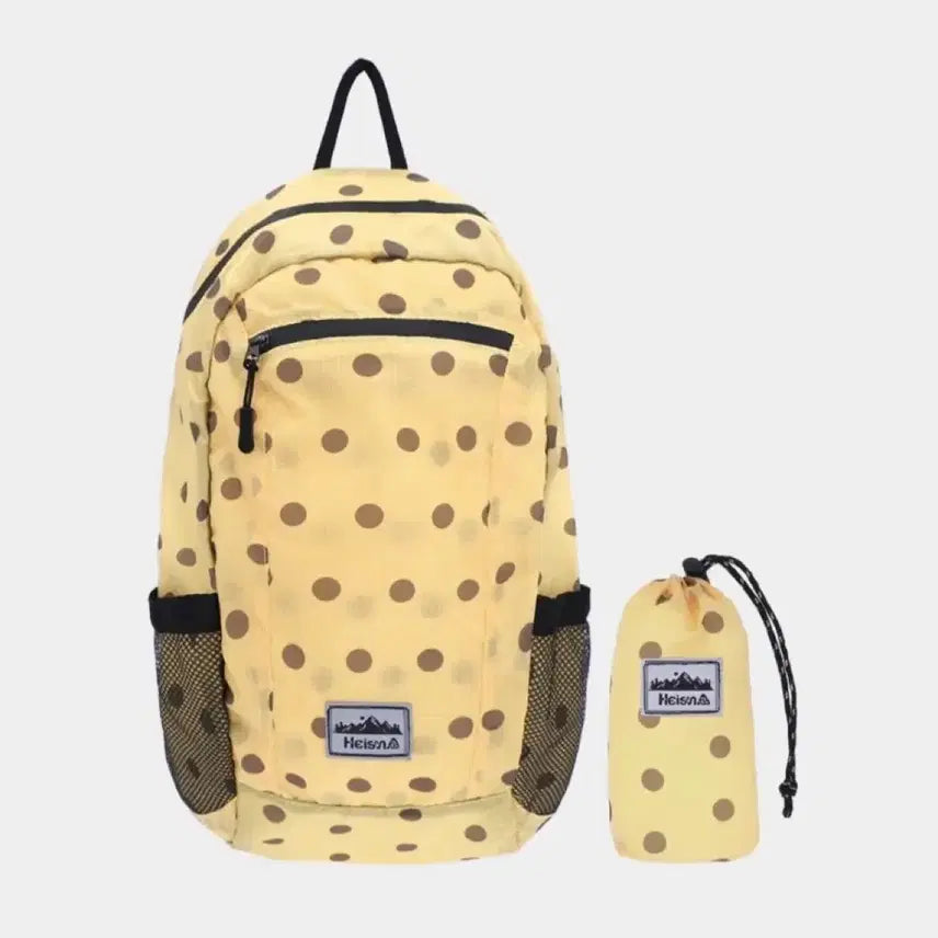 [BUNJANG] Haisan Dot Backpack Yellow / 하이산 도트 백팩 옐로우 새상품 3.0
