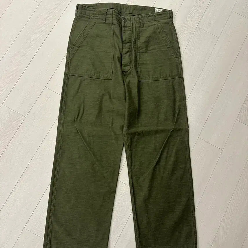 [BUNJANG] orslow Vintage Fit Fatigue Pants Dark Olive / 오어슬로우 빈티지핏 퍼티그팬츠 다크올리브 4사이즈(XL)