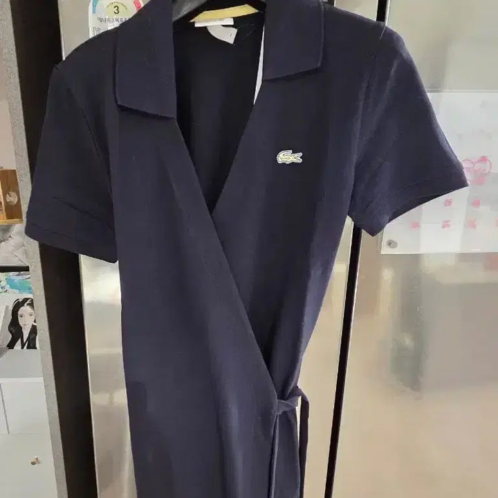 [BUNJANG] Lacoste Wrap Dress / 라코스테 정품 랩원피스 새상품 네이비