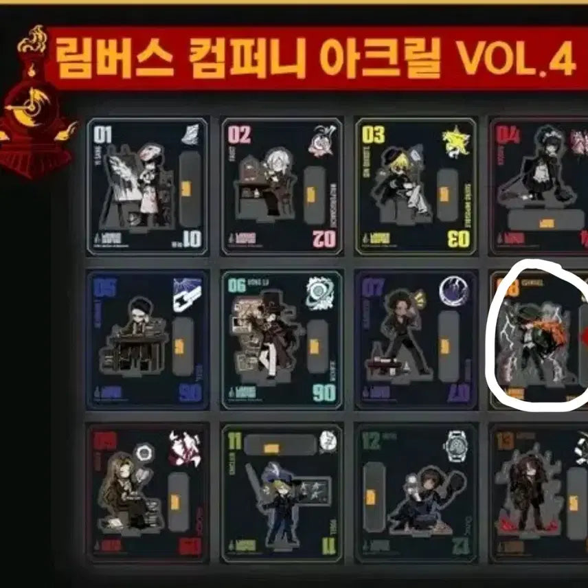 [BUNJANG] Limbus Company Vol. 4 Ishmael Acrylic Stand / 림버스 컴퍼니 vol.4 이스마엘 아크릴 스탠드 판매