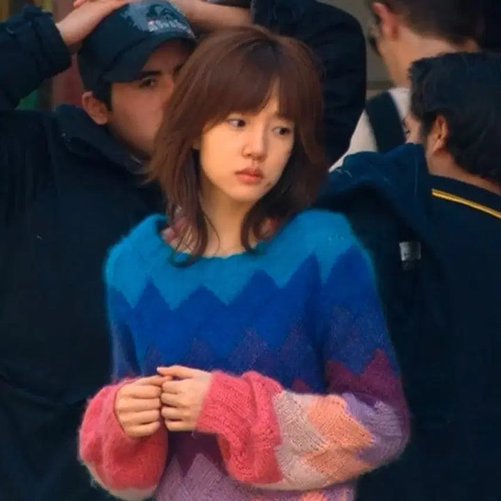 [BUNJANG] Rainbow Knit Sweater Rental Set / 컨셉 졸업사진 미안하다 사랑한다 임수정 무지개 니트 대여