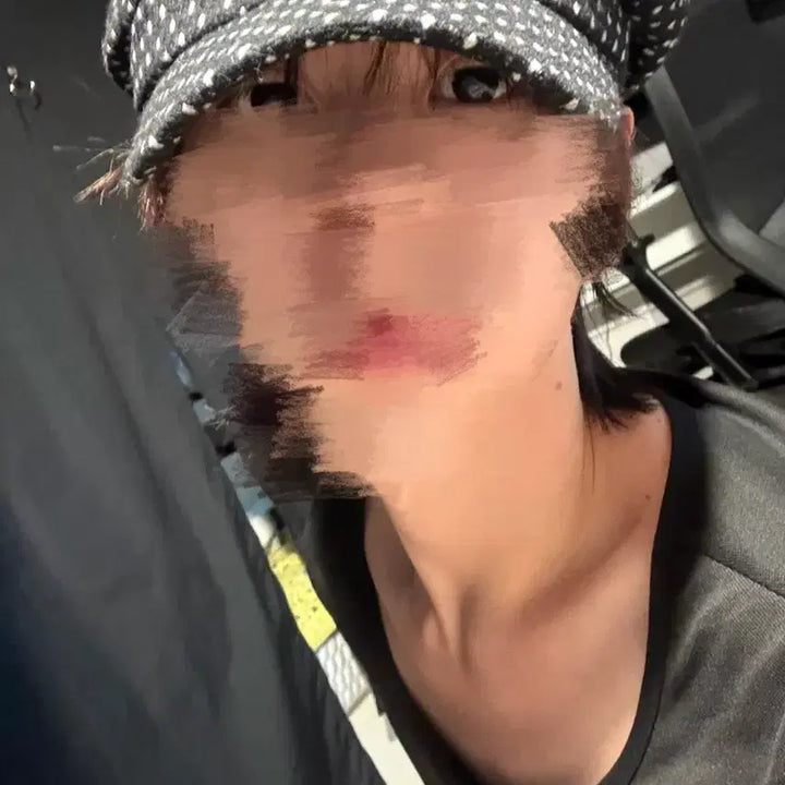 [BUNJANG] Punk Vintage Polka Dot Black Hunting Cap / 펑크 일본 빈티지 땡땡이 블랙 헌팅캡