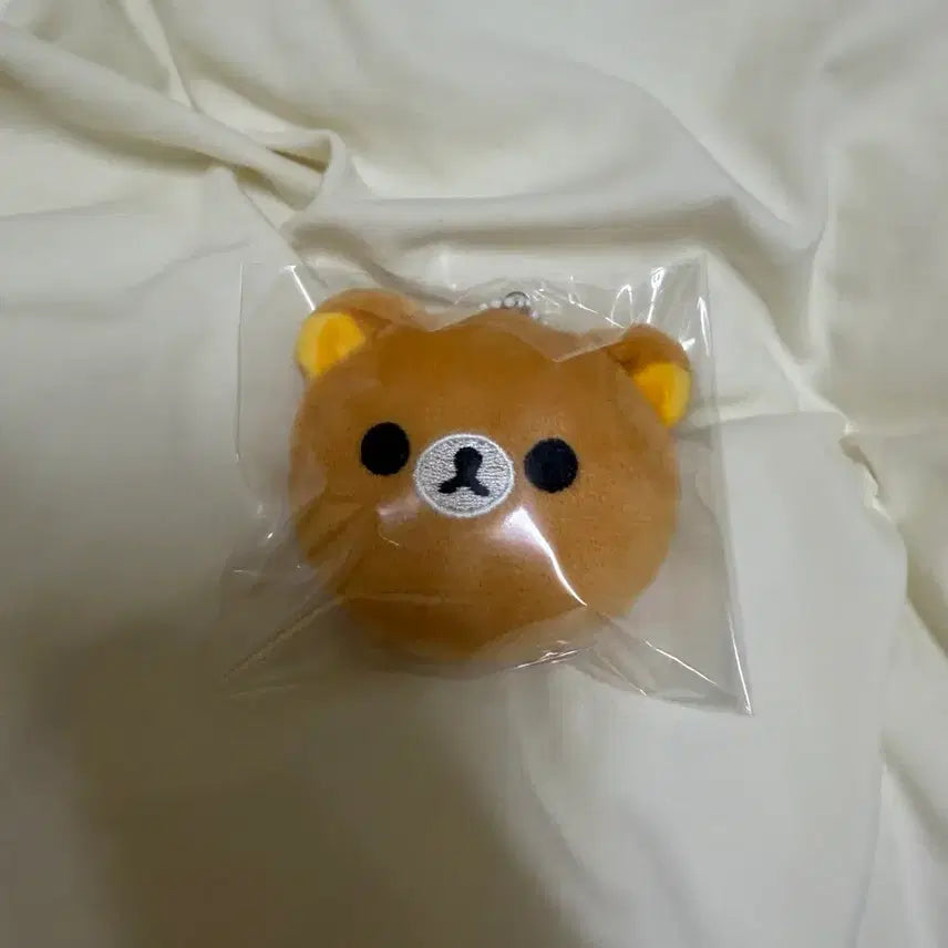 [BUNJANG] Rilakkuma Face Plush Keychain New / 리락쿠마 얼굴 인형 키링 새상품