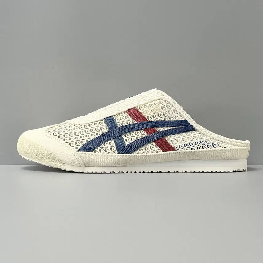 [BUNJANG] Onitsuka Tiger Mesh Mule Slippers Ivory Sneakers / 오니츠카타이거 뮬 슬리퍼 아이보리 메쉬 스니커즈사이즈240