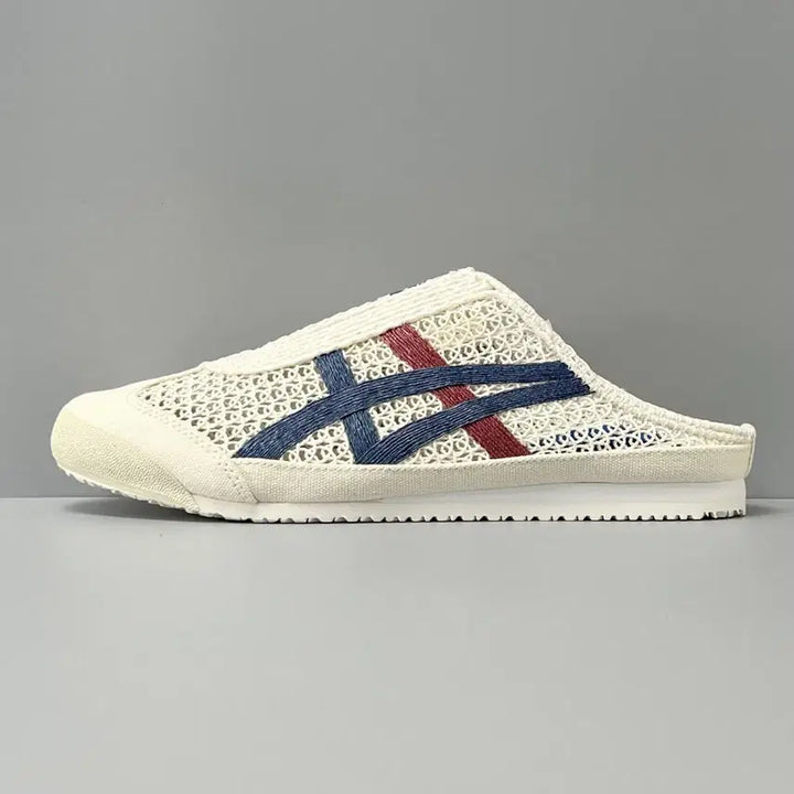 [BUNJANG] Onitsuka Tiger Mesh Mule Slippers Ivory Sneakers / 오니츠카타이거 뮬 슬리퍼 아이보리 메쉬 스니커즈사이즈240