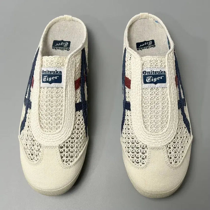 [BUNJANG] Onitsuka Tiger Mesh Mule Slippers Ivory Sneakers / 오니츠카타이거 뮬 슬리퍼 아이보리 메쉬 스니커즈사이즈240