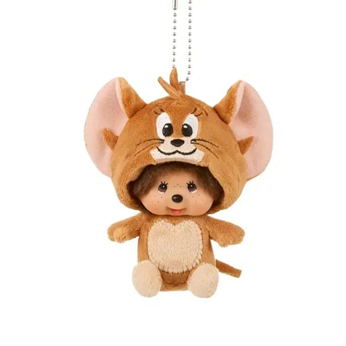 [BUNJANG] Monchhichi Tom &amp; Jerry SS Doll Mini Key Chain Jerry / <당일발송> 정품/새상품 몬치치 톰과 제리 SS 인형 미니 키 체인 제리