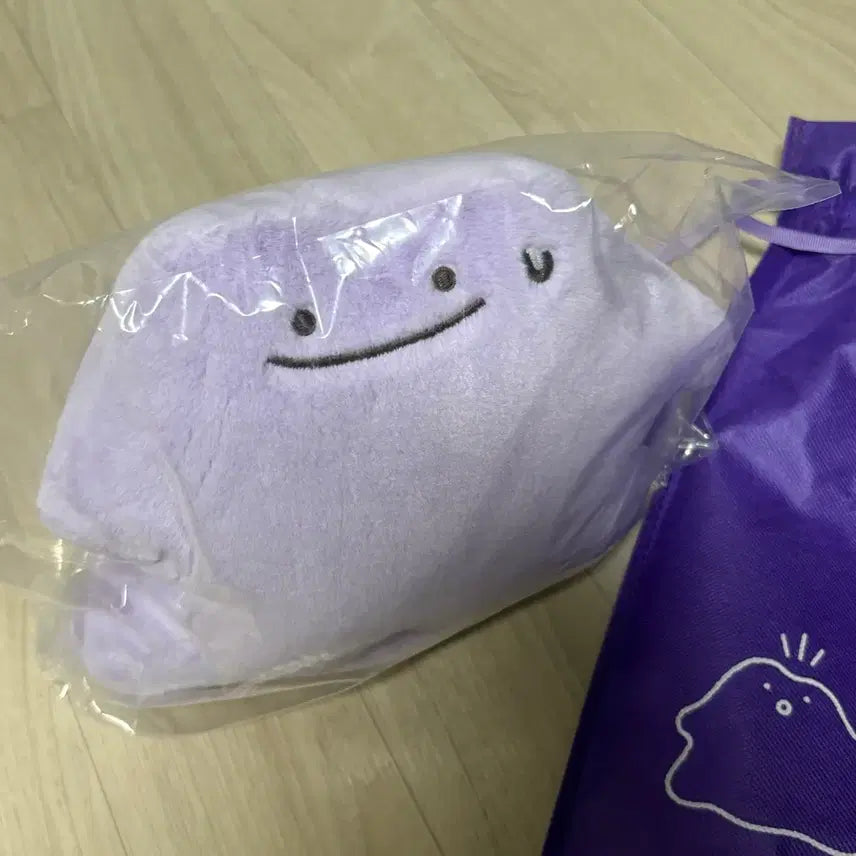 [BUNJANG] Pokemon Ditto Plush + Pouch Set / 포켓몬스터 메타몽 인형 + 파우치 세트