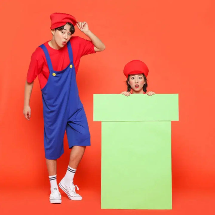 [BUNJANG] Mario Overalls Graduation Photo Costume Rental / 졸업사진 대여 마리오멜빵