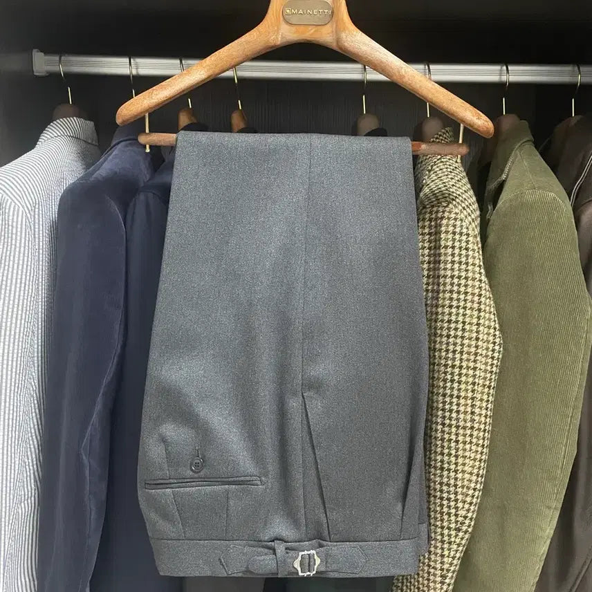 [BUNJANG] Classic Market Covert Wool Grey MTM Pants (Size 48) / 클래식마켓 코버트울 그레이 MTM 팬츠(48)