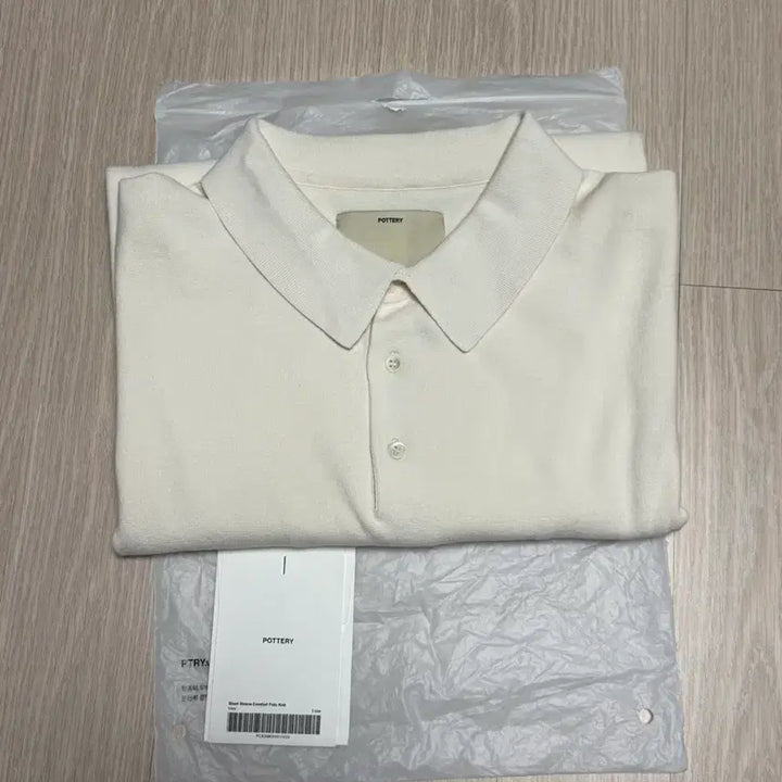 [BUNJANG] Pottery Comfort Polo Knit Ivory / 포터리 컴포트 폴로 니트(아이보리, 3)