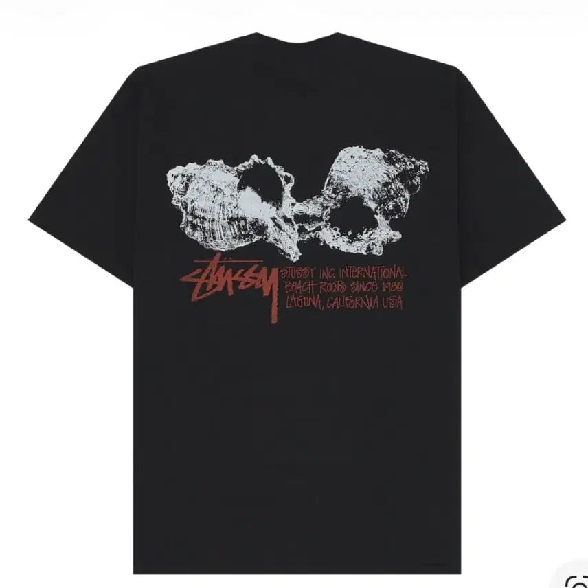 [BUNJANG] Stussy Shell T-Shirt Black Size S / 스투시 쉘 티셔츠 블랙