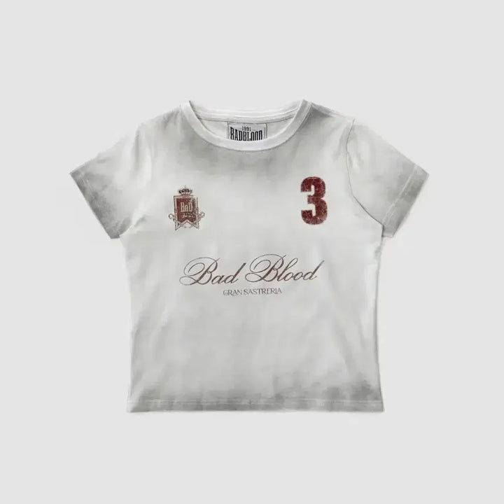 [BUNJANG] BADBLOOD Royal Classic T-Shirt White S / 배드블러드 로열 클래식 티셔츠 화이트 S