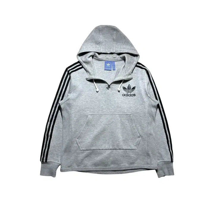 [BUNJANG] Adidas Firebird 3-Stripes Half-Zip Hoodie / [ 할인 ] 아디다스 파이어버드 3s 반집업 후드티
