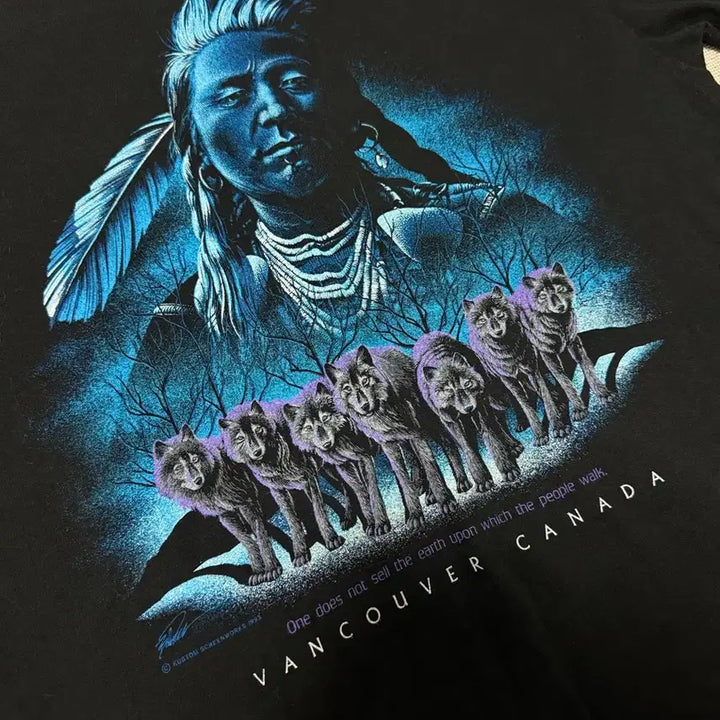 [BUNJANG] 90s Native American Souvenir T-Shirt / 90s 네이티브 아메리칸 빈티지 티셔츠