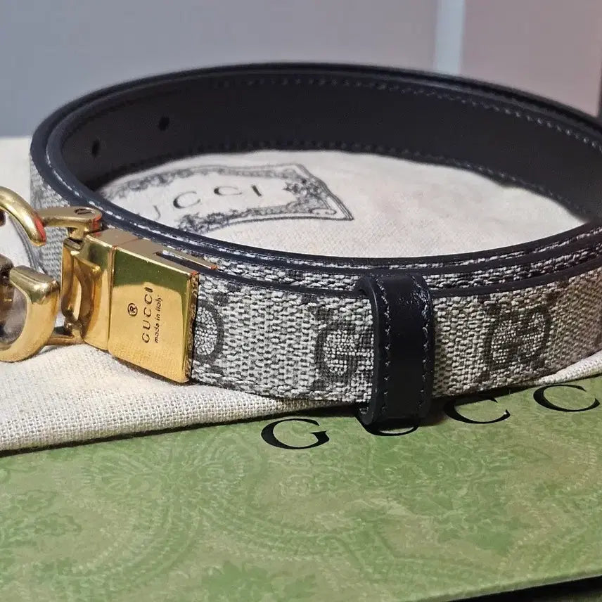 [BUNJANG] Gucci Marmont Reversible Thin Belt / 구찌 마몽 리버서블 씬벨트