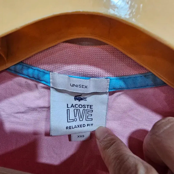 [BUNJANG] Lacoste Pink Short Sleeve T-Shirt / 라코스테 핑크 반팔 티셔츠