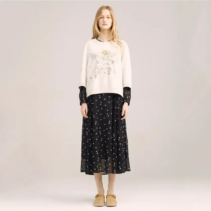 [BUNJANG] Thursday Island Flower Printing Sweatshirt T-Shirt / 새상품) Thursday Island 플라워 프린팅 맨투맨 티셔츠