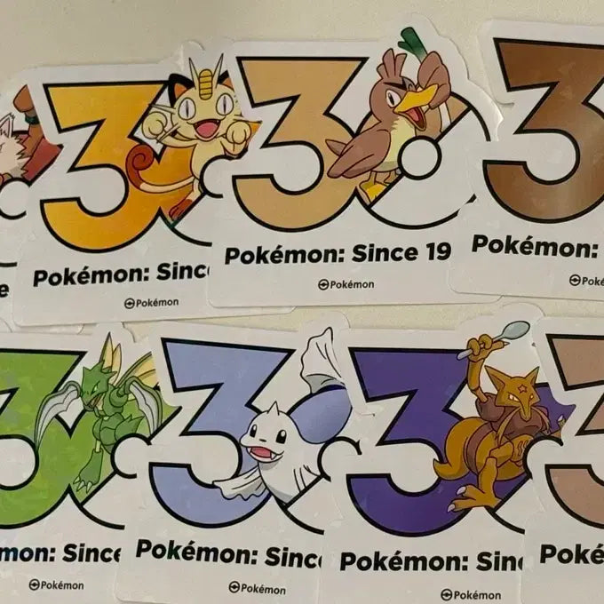 [BUNJANG] Pokemon 30th Anniversary Logo Sticker / 포켓몬 30주년 기념 로고 스티커