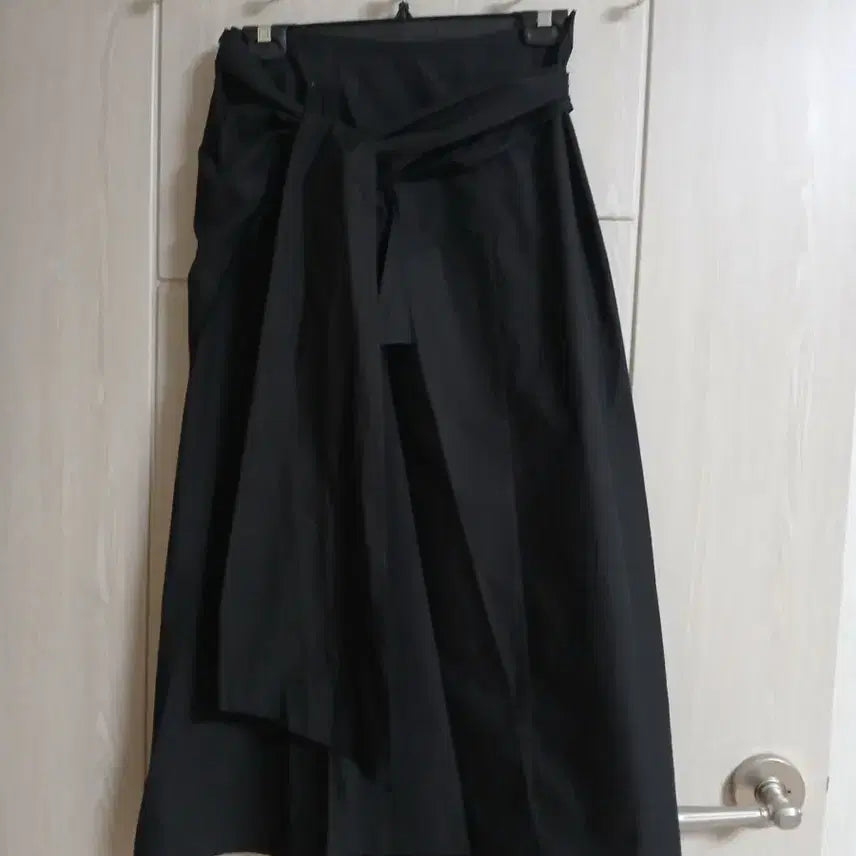 [BUNJANG] Lala Clara Cotton Wrap Skirt Black Long Skirt / 새상품 / 코튼 면 랩스커트 / 블랙 롱스커트