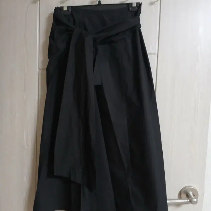 [BUNJANG] Lala Clara Cotton Wrap Skirt Black Long Skirt / 새상품 / 코튼 면 랩스커트 / 블랙 롱스커트