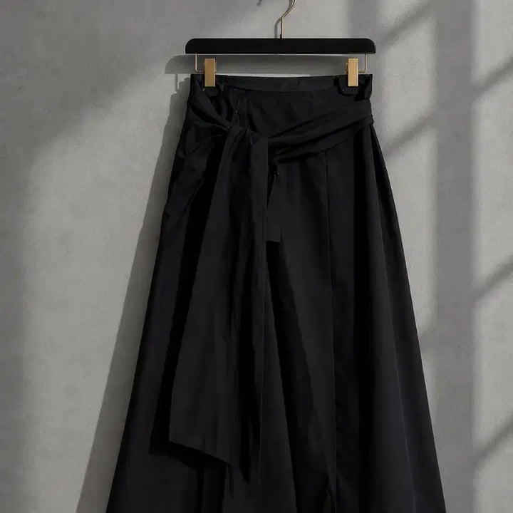 [BUNJANG] Lala Clara Cotton Wrap Skirt Black Long Skirt / 새상품 / 코튼 면 랩스커트 / 블랙 롱스커트