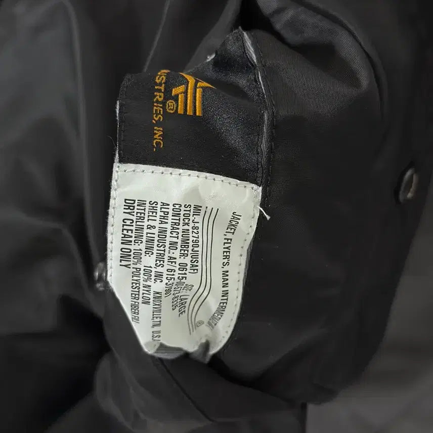 [BUNJANG] Alpha Industries MA-1 Flight Jacket Black Large / 알파인더스트리 마원 블랙 라지 ㅍㅍ