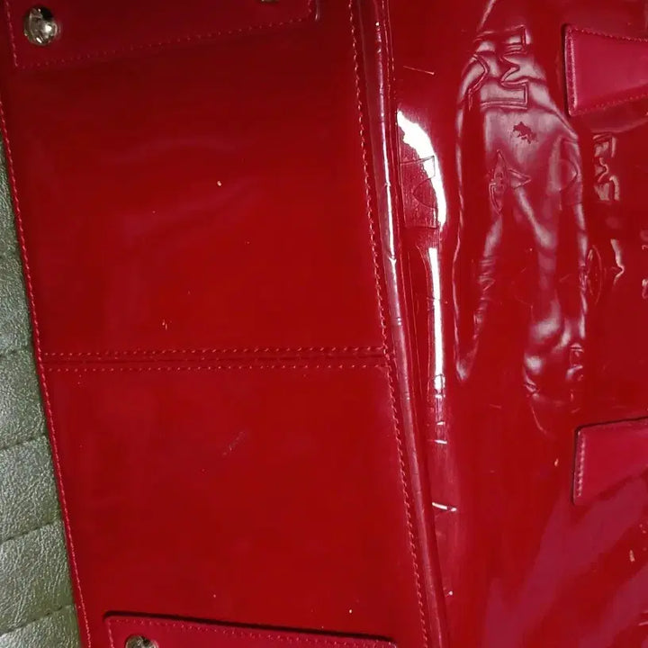[BUNJANG] Metrogcity Red Tote Bag / 메트로씨티 레드 토트백 가방