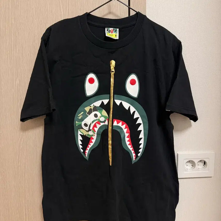 [BUNJANG] BAPE ABC Camo Milo Shark T-Shirt / 베이프 ABC 카모 마일로 샤크 반팔