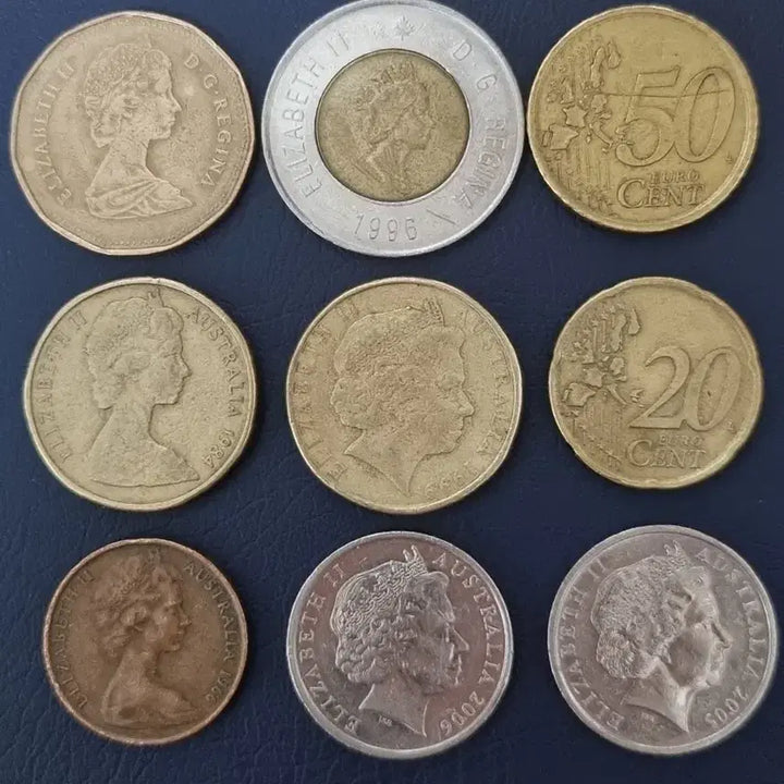 [BUNJANG] Foreign Coin Collection (Australia, Europe, Canada) / 외국 동전 모음 (호주, 유럽,캐나다)