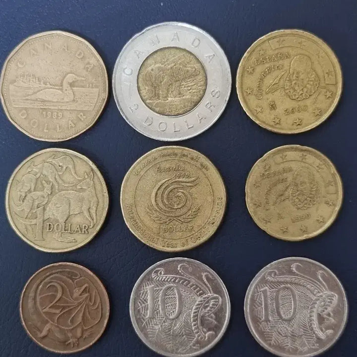 [BUNJANG] Foreign Coin Collection (Australia, Europe, Canada) / 외국 동전 모음 (호주, 유럽,캐나다)