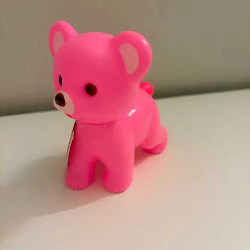 [BUNJANG] Kodama Toy Pink Bear Dog Silicone Plush (New) / 일본 KODAMA TOY 핑크 곰 강아지 실리콘 인형