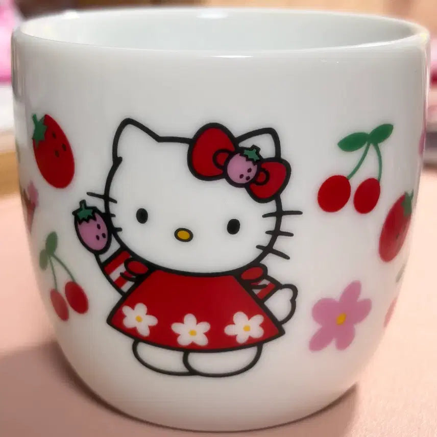 [BUNJANG] 1996 Strawberry Kitty Retro Vintage Mug / 1996 고전키티 딸기키티 레트로 빈티지 머그컵 소품 새상품