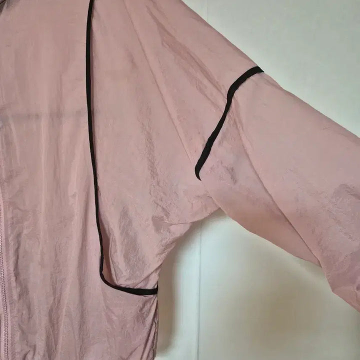 [BUNJANG] Pink Hooded Windbreaker Jacket / 핑크색 후드 바람막이 자켓
