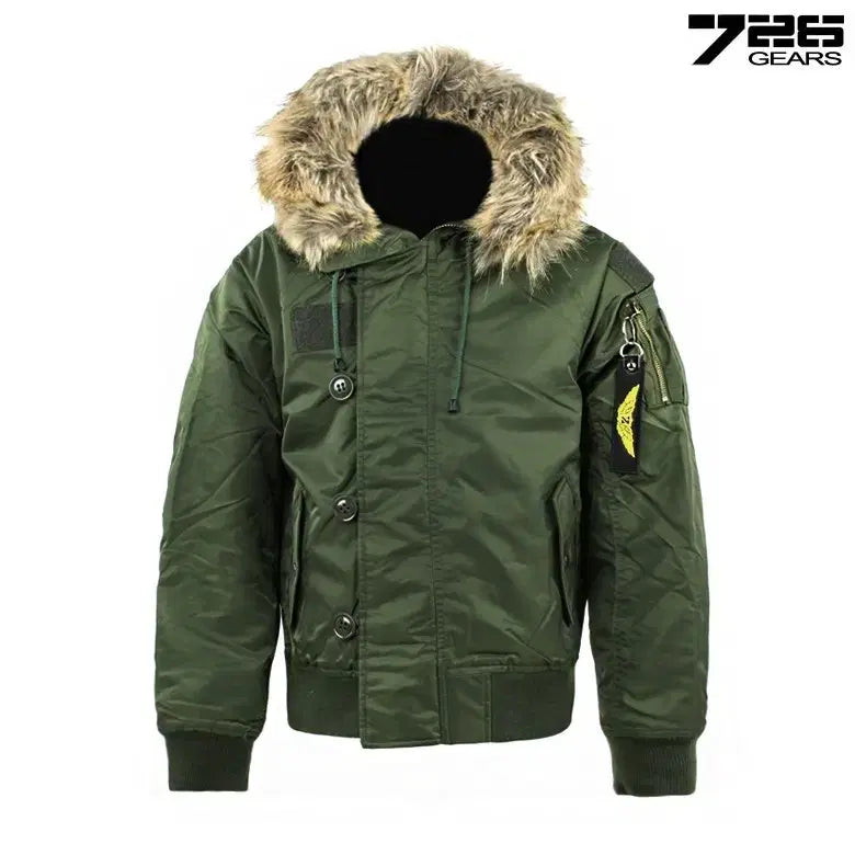 [BUNJANG] 726 Gear Vintage Flying Parka Bomber Jacket / 726 기어 빈티지 플라잉 파카