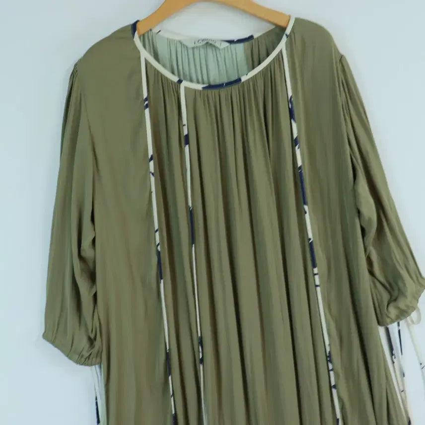 [SOLD OUT] 제이청 정품 J CHUNG 실키 드레이퍼리 롱 원피스 네이비 FREE