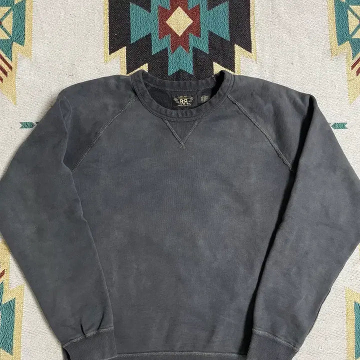 [BUNJANG] RRL Garment Dyed French Terry Sweatshirt / RRL 가먼트다이닝 프렌치테리 스웻셔츠